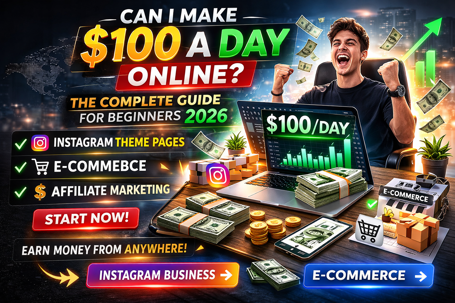 Can I Make $100 a Day Online?