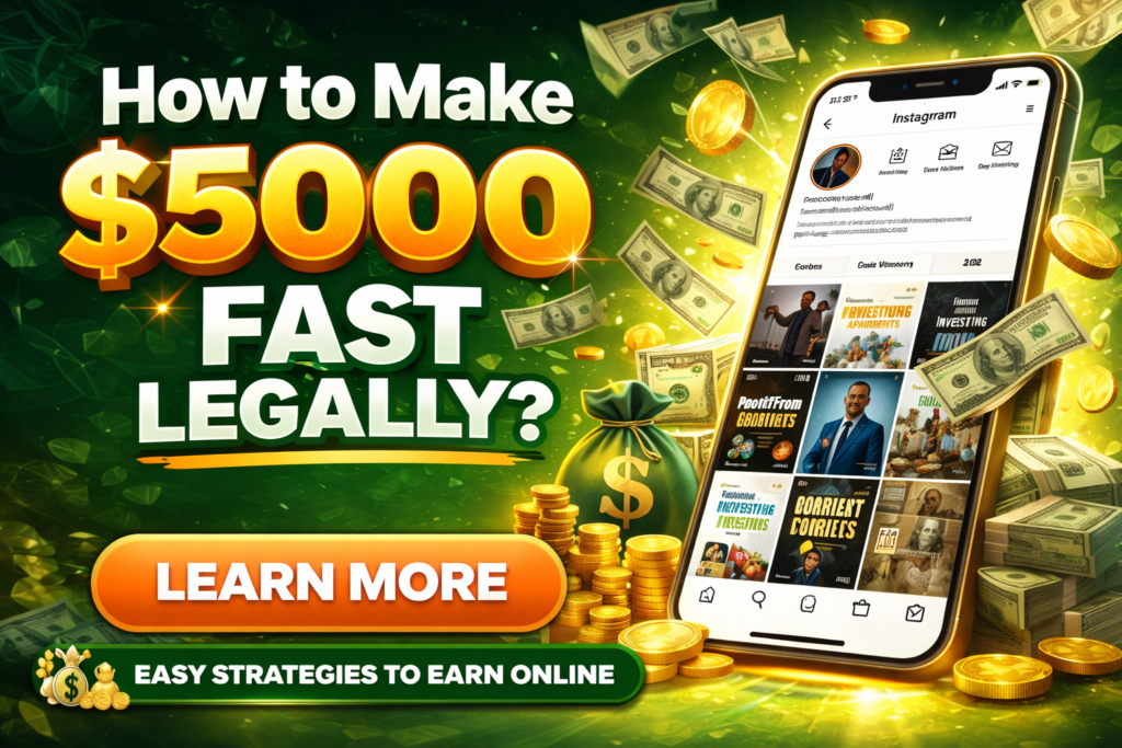 How to Make $5000 Fast Legally?